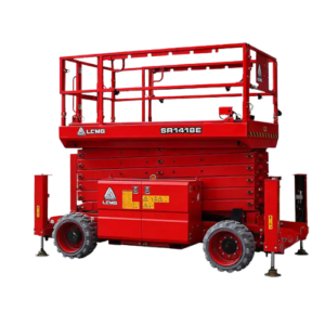 16 meter schaarhoogwerker ruw-terrein